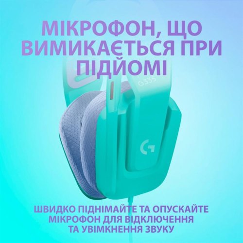 Гарнітура дротова, Logitech G335 Wired Gaming Headset - MINT - 3.5 MM - EMEA - 914
