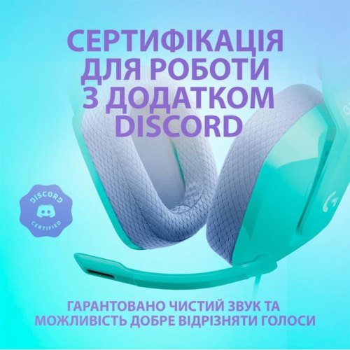 Гарнітура дротова, Logitech G335 Wired Gaming Headset - MINT - 3.5 MM - EMEA - 914