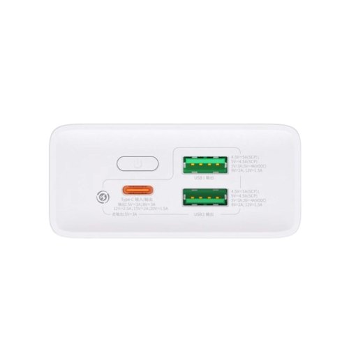 Зовнішній акумулятор Powerbank Baseus Adaman 2 20000 mAh 30W (PPAD050002) White
