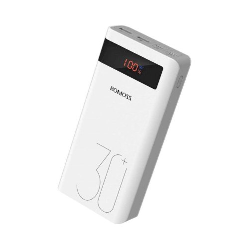 Зовнішній акумулятор PowerBank Romoss 30000mah Sense8P+ (PHP30-515-1134) White