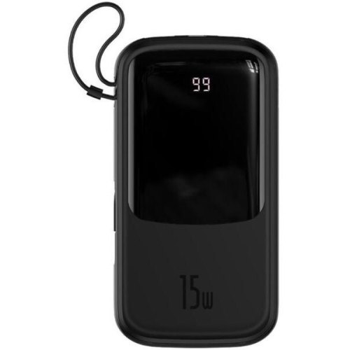 Зовнішній акумулятор Powerbank Baseus Qpow 20000mAh 15W Display (+Type-C)(PPQD-G01) Black