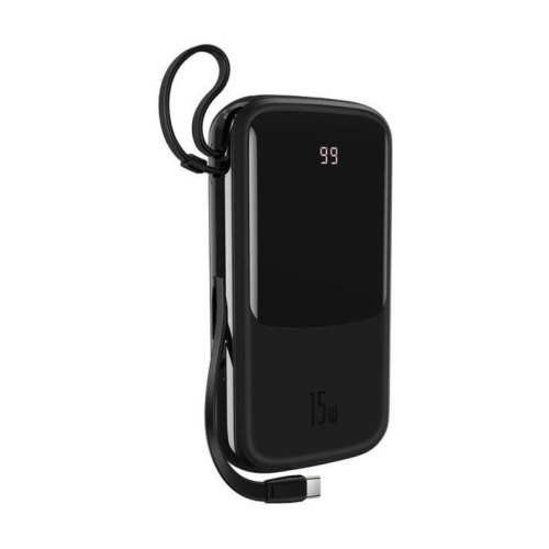 Зовнішній акумулятор Powerbank Baseus Qpow 20000mAh 15W Display (+Type-C)(PPQD-G01) Black