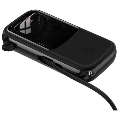 Зовнішній акумулятор Powerbank Baseus Qpow 20000mAh 15W Display (+Type-C)(PPQD-G01) Black