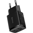 Зарядний пристрій 2xUSB 10.5W (USB-A) Чорний Baseus