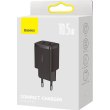 Зарядний пристрій 2xUSB 10.5W (USB-A) Чорний Baseus
