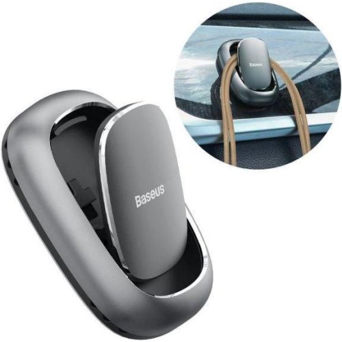 Гачок в авто Baseus Beetle Vehicle Hook Dark grey (ACGGJK-0G)
