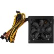 Блок живлення 2E BASIC POWER  (600W), 80%, 120mm, 1xMB 24pin(20+4), 1xCPU 8pin(4+4), 3xMolex, 4xSATA, 2xPCIe 8pin(6+2)