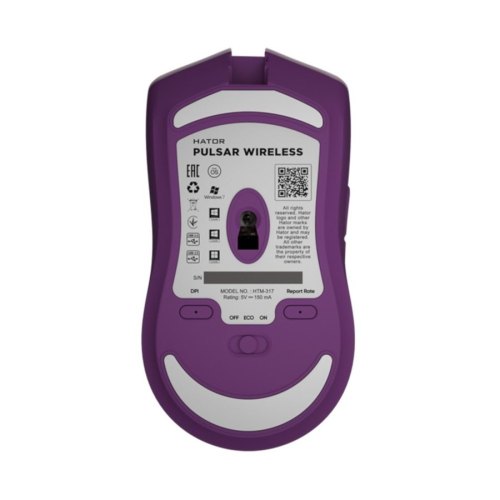 Ігрова миша бездротова HATOR Pulsar Wireless (HTM-317) Lilac
