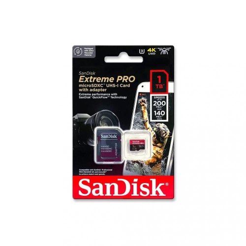 microSDXC карта 1TB SanDisk Extreme PRO class10 A2 UHS-I U3 V30 (SDSQXCD-1T00-GN6MA)