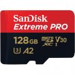 Карта пам'яті SanDisk microSD  128GB C10 UHS-I U3 R200/W90MB/s Extreme Pro V30 + SD