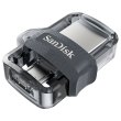 USB флеш 256GB SanDisk Ultra Dual Drive m3.0 USB Type A, microUSB (SDDD3-256G-G46) пластик сірий USB3.0