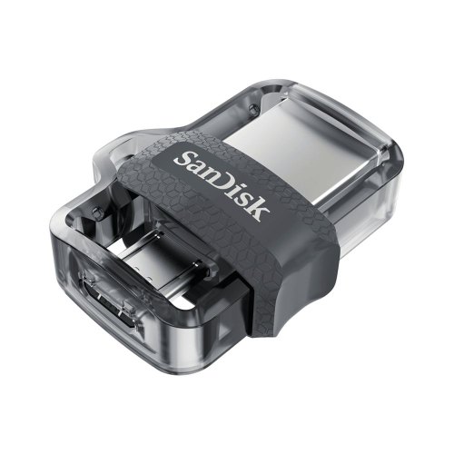 USB флеш 256GB SanDisk Ultra Dual Drive m3.0 USB Type A, microUSB (SDDD3-256G-G46) пластик сірий USB3.0