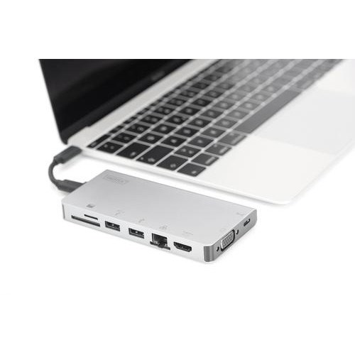 Док-станція DIGITUS Travel USB-C, 8 Port
