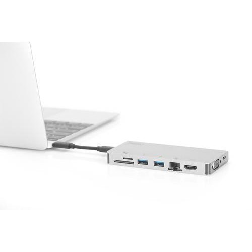 Док-станція DIGITUS Travel USB-C, 8 Port