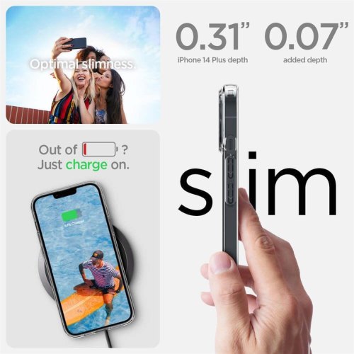Чохол Spigen для Apple Iphone 14, Crystal Flex, Crystal Clear (ACS04677)