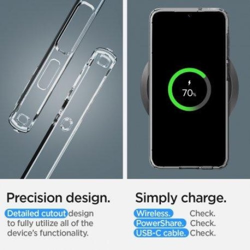 Чохол Spigen для Samsung Galaxy S23+ (S916) Crystal Flex, Crystal Clear (ACS05692)