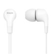 Гарнітура дротова, Philips TAE1105 In-ear Mic White