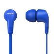 Гарнітура дротова, Philips TAE1105 In-ear Mic Blue