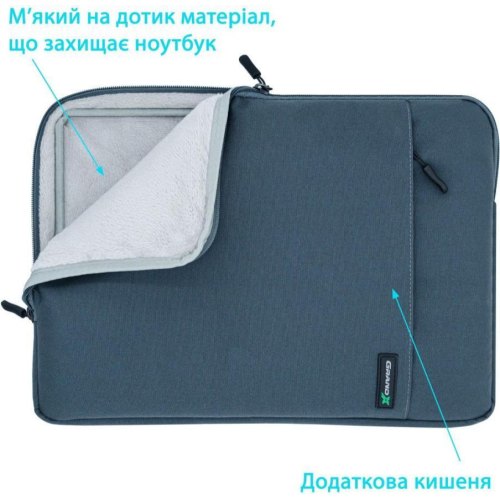 Чохол для ноутбука Grand-X SL-14D 14'' Dark Grey