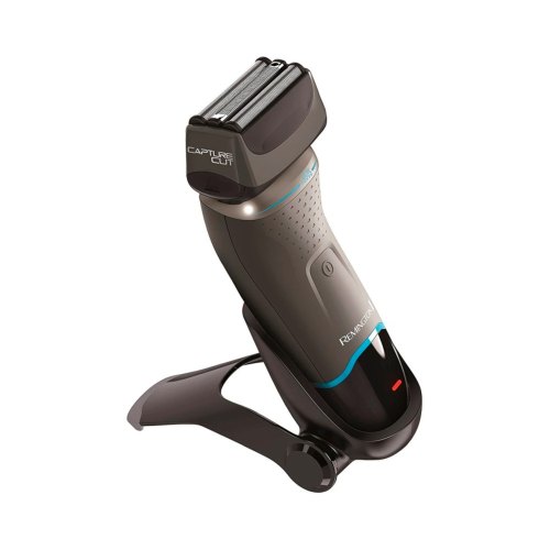 Бритва електрична Remington сіткова F8 Ultimate Series, 3 головки для бриття, сухе/вологе бриття, тример, чорно-сірий