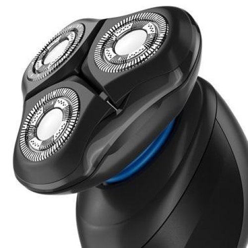 Бритва електрична Remington роторна Hyperflex Aqua, 3 головки для бриття, Li-Ion, сухе/вологе гоління, тример, чорно-синій