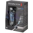 Бритва електрична Remington роторна Hyperflex Aqua, 3 головки для бриття, Li-Ion, сухе/вологе гоління, тример, чорно-синій