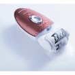 Епілятор Panasonic пінцетний, акумуляторний, 48 пінцетів, вологе/сухе гоління, 6 насадок, з підсвіткою, біло-рожевий