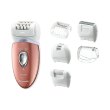 Епілятор Panasonic пінцетний, акумуляторний, 48 пінцетів, вологе/сухе гоління, 6 насадок, з підсвіткою, біло-рожевий