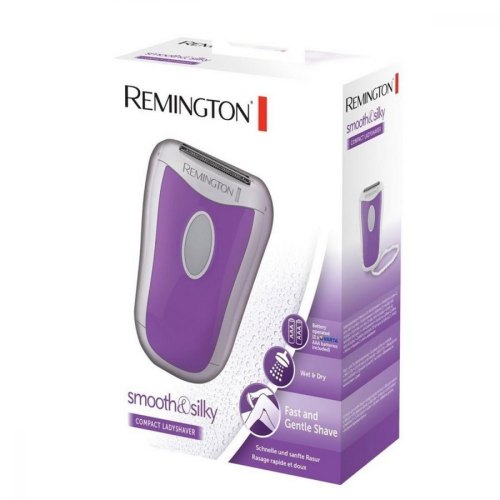 Бритва електр. Remington сіткова Smooth & Silky, АААx2, сух.+волог., жіночий тример, біло-фіолетовий