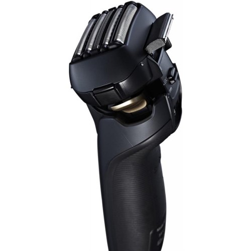 Бритва електрична Panasonic сіткова, головок-5, Li-Ion, сухий+вологий, тример, док-станція , чорно-синій