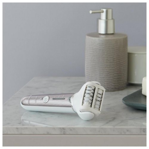 Епілятор Panasonic пінцетний, акумуляторний , пінцет.-60, волог.+сух., насадок-4, футляр , біло-фіолетовий