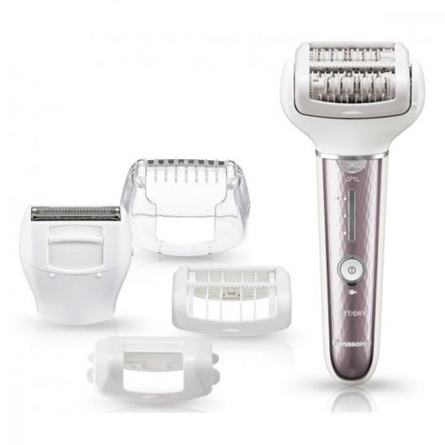 Епілятор Panasonic пінцетний, акумуляторний , пінцет.-60, волог.+сух., насадок-4, футляр , біло-фіолетовий