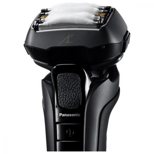 Бритва електрична Panasonic сіткова, 14000 об/хв, головок-5, Li-Ion, сухий+вологий, тример, чохол, Док-станція, чорний