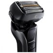 Бритва електрична Panasonic сіткова, 14000 об/хв, головок-5, Li-Ion, сухий+вологий, тример, чохол, Док-станція, чорний