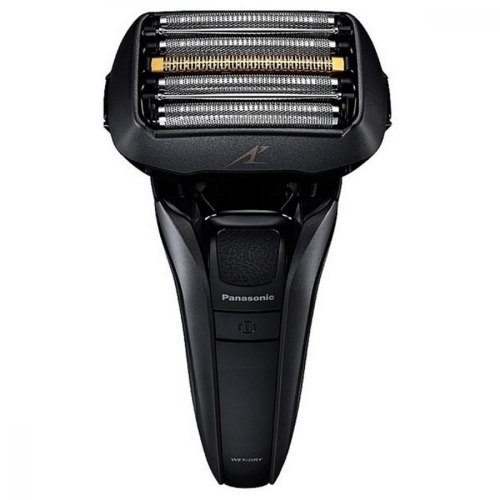 Бритва електрична Panasonic сіткова, 14000 об/хв, головок-5, Li-Ion, сухий+вологий, тример, чохол, Док-станція, чорний