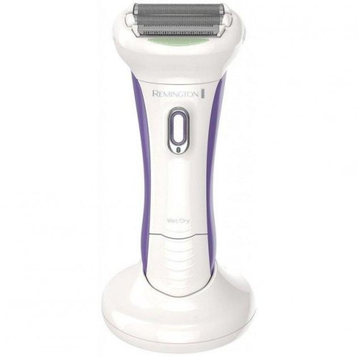 Бритва електрична Remington сіткова Smooth&Silky, 2 головки для бриття, сухе/вологе бриття, жіночий тример, біло-фіолетовий