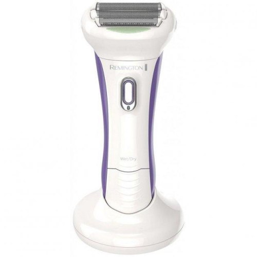 Бритва електрична Remington сіткова Smooth&Silky, 2 головки для бриття, сухе/вологе бриття, жіночий тример, біло-фіолетовий