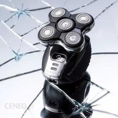Бритва електрична для голови Remington роторна Ultimate Series RX5, 5 головок для бриття, сухе/вологе бриття, тример, кейс, чорний