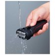 Бритва електрична Panasonic сіткова, 13000 об/хв, 3 головки для бриття, Li-Ion, сухе/вологе бриття, тример, 2 насадки, док-станція, чорний