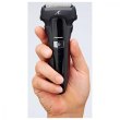 Бритва електрична Panasonic сіткова, 13000 об/хв, 3 головки для бриття, Li-Ion, сухе/вологе бриття, тример, 2 насадки, док-станція, чорний