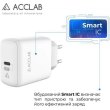 МЗП AccLab AL-TC125 1хType-C 5В/3A/25W QC/PD 3.0 White