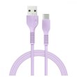 Кабель синхронізації AccLab AL-CBCOLOR-T1PP USB to Type-C 2,4A 1,2м Purple