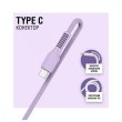 Кабель синхронізації AccLab AL-CBCOLOR-T1PP USB to Type-C 2,4A 1,2м Purple