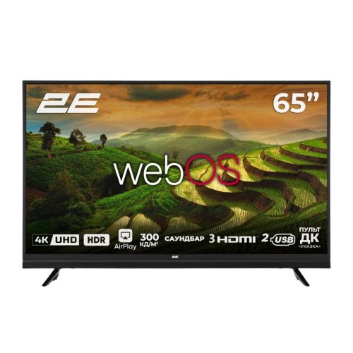 Телевізор 65 2E LED 4K 50Hz Smart WebOS Black soundbar