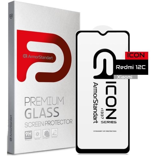 Захисне  ArmorStandart Icon для Xiaomi Redmi 12C Black (ARM67042)