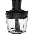 Блендер Tefal заглибний Quickchef 1000Вт, 3в1, чаша-800мл, чопер-500мл, турборежим, сріблясто-чорний