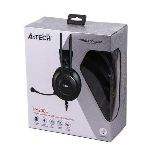 Гарнітура дротова, A4Tech FH200U Grey