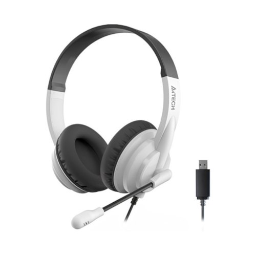 Гарнітура дротова, A4Tech HU-10 Black/White
