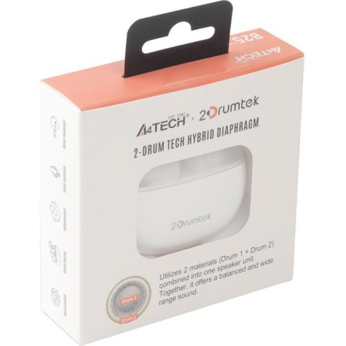 Навушники TWS A4Tech B25 Grayish White