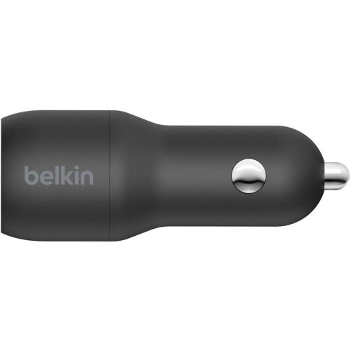 Автомобільний Зарядний Пристрій Belkin Car Charger (24W) Dual USB-A, USB-A - USB-C 1м Black